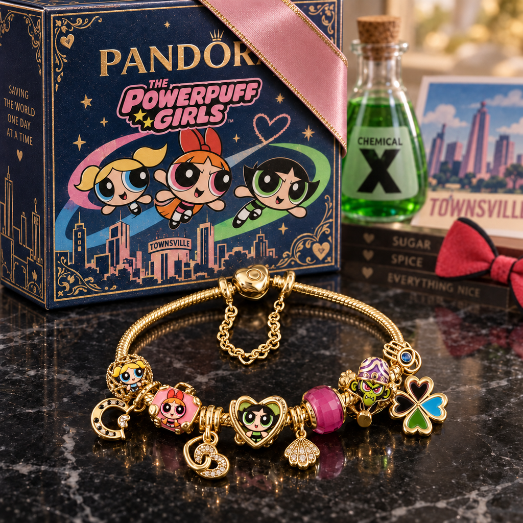 TPPG Gold Charm Bracelet Set PTKL