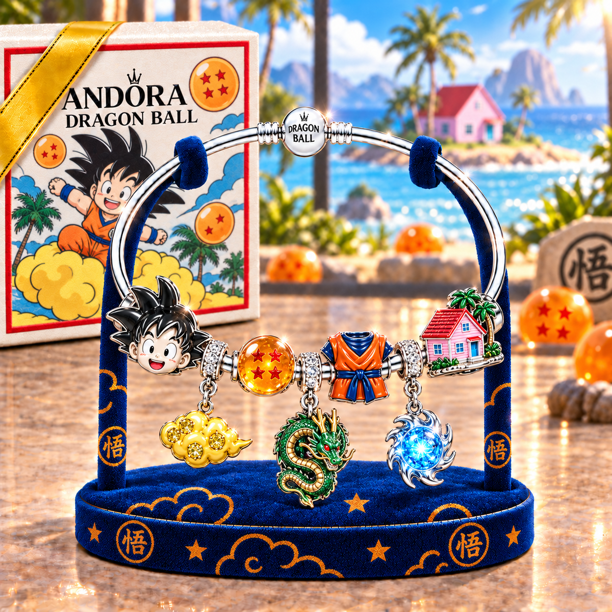 DGBL Silver Charm Bracelet Set TMH