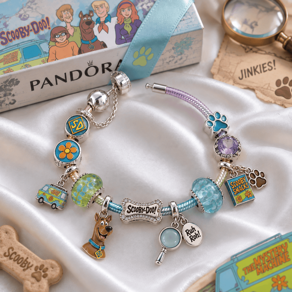SCBD Silver Charm Bracelet Set PTKL