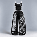 Premium SAS Sports-Inspired Cami & Wide-Leg Pants Set BMD