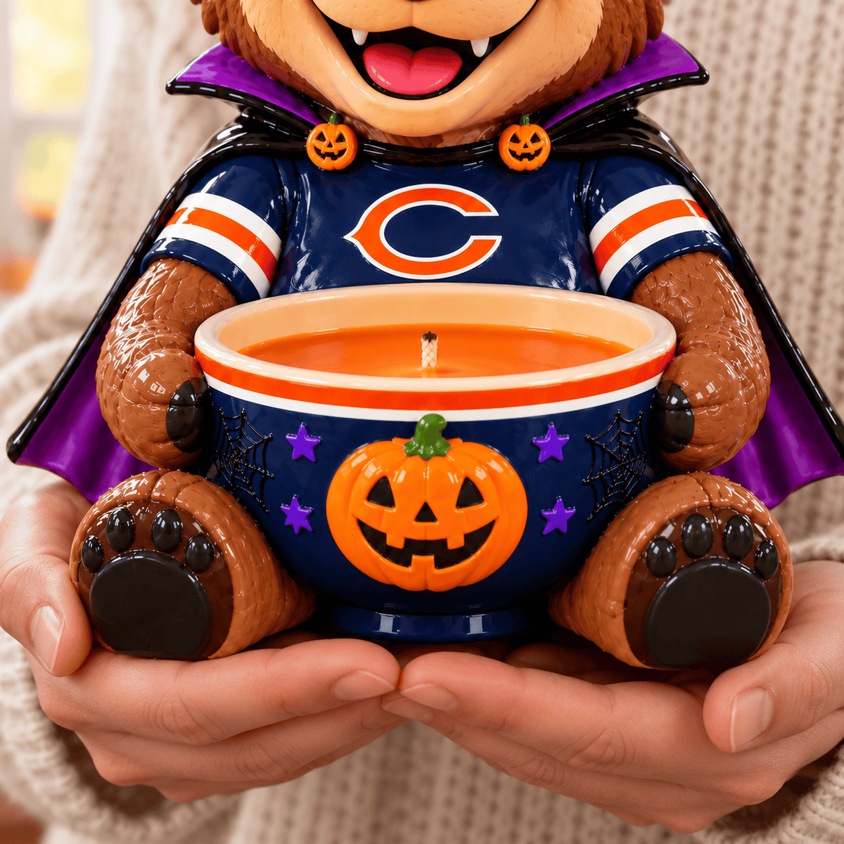 CCB Halloween Candle Holder – Spooky Game Day Decor PNPA
